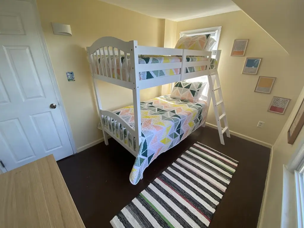 Bunk room with twin bunks