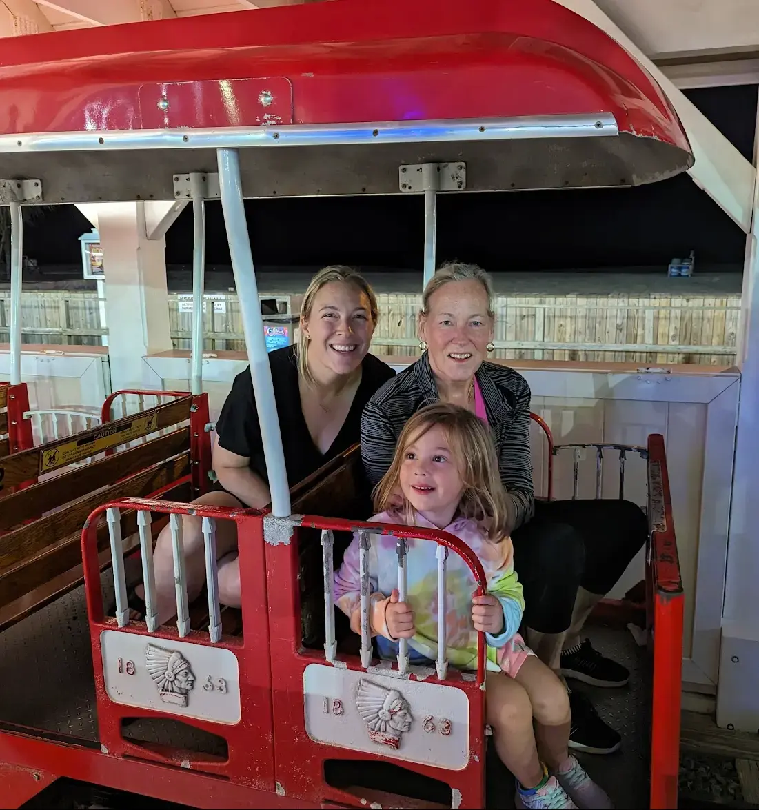 Boardwalk kids train